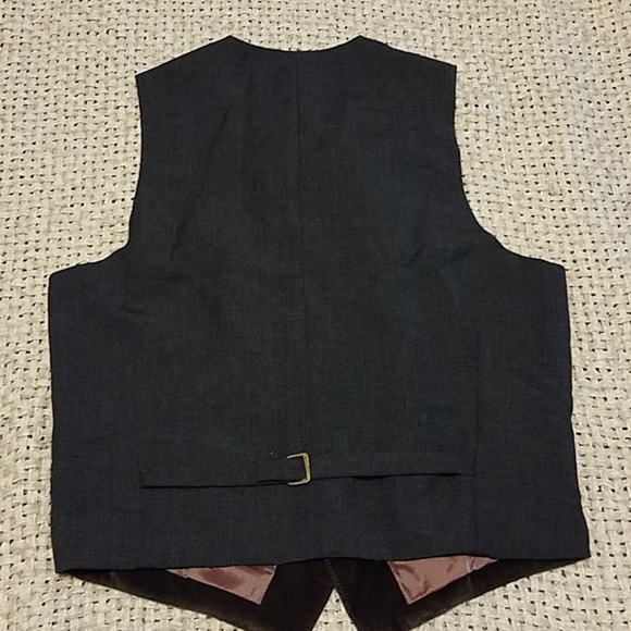 Banana Republic Velvet Chocolate Brown Vest M - Picture 4 of 4
